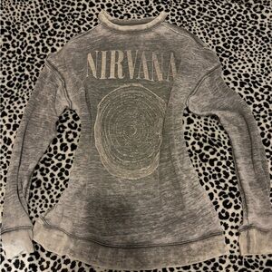 NIRVANA Gray Graphic Tee